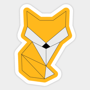 Geometric Fox Sticker